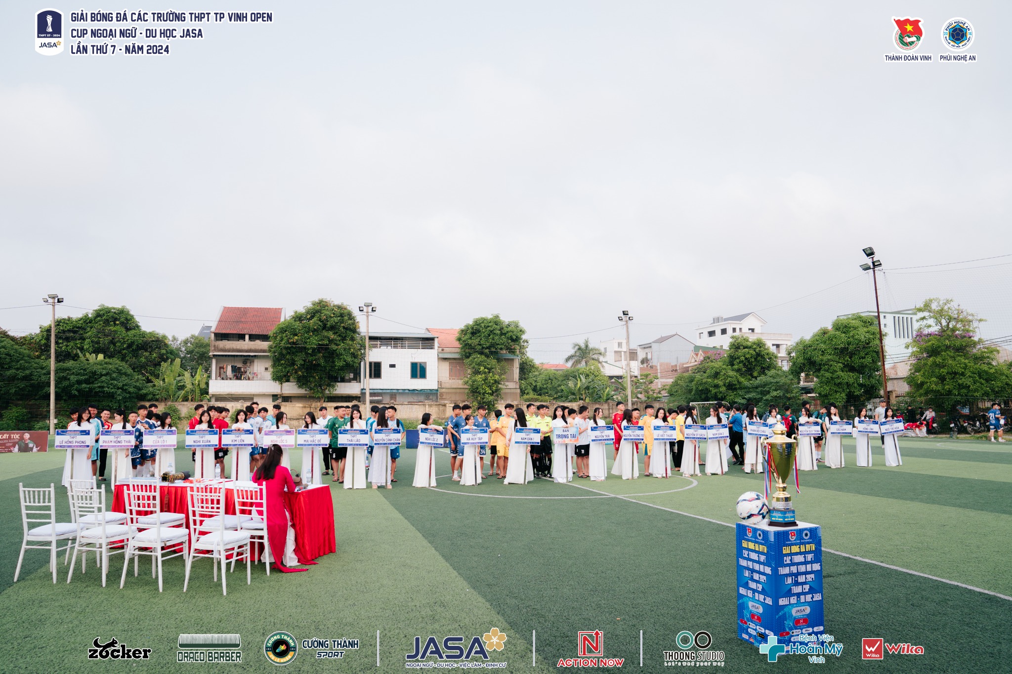 Khai mạc giải bóng đá U15 Nghệ An tranh cup Nội Thất Quế Trâm lần thứ 8-2024.